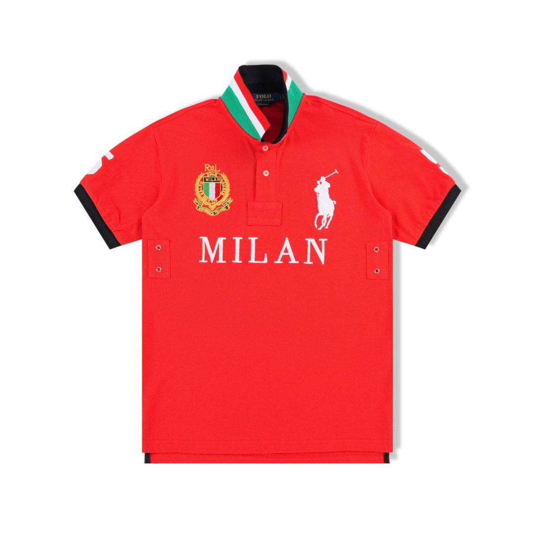 Polo Ralph Lauren Big Pony Milan Polo Shirt Red / White