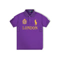 Polo Ralph Lauren Big Pony London Polo Shirt Purple / Gold