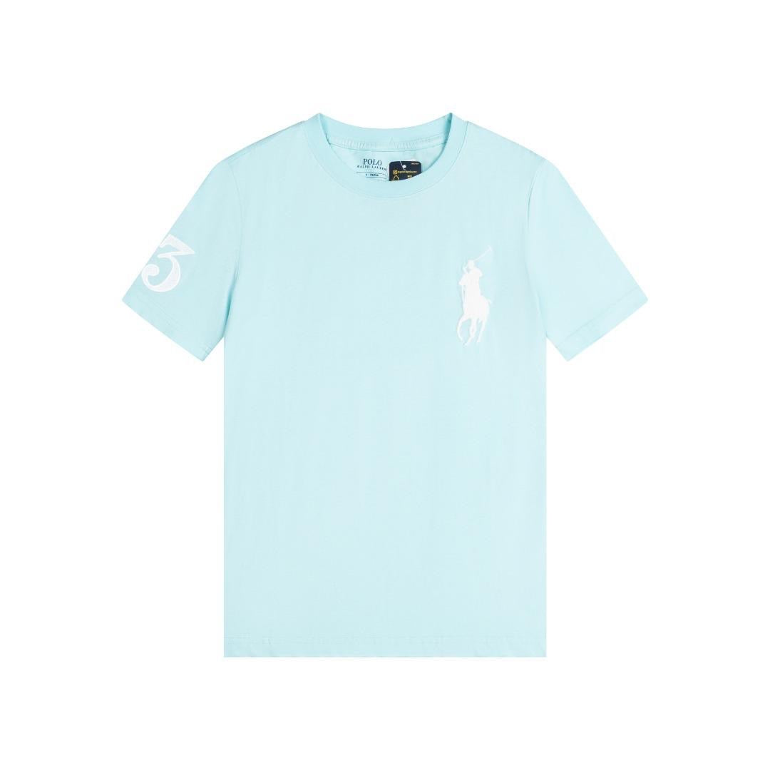 Polo Ralph Lauren Big Pony T-Shirt Light Blue White