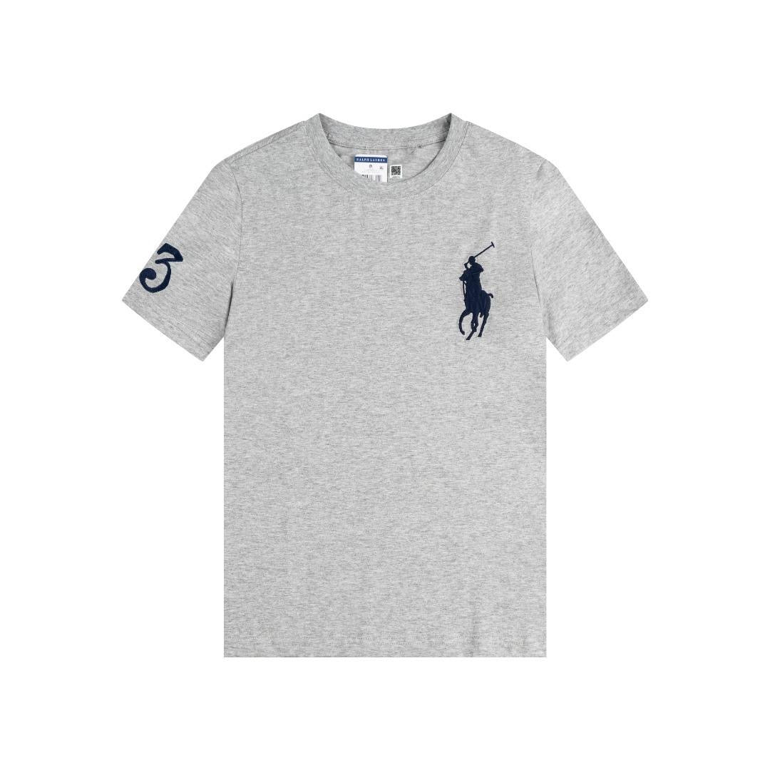 Polo Ralph Lauren Big Pony T-Shirt Heather Gray Navy