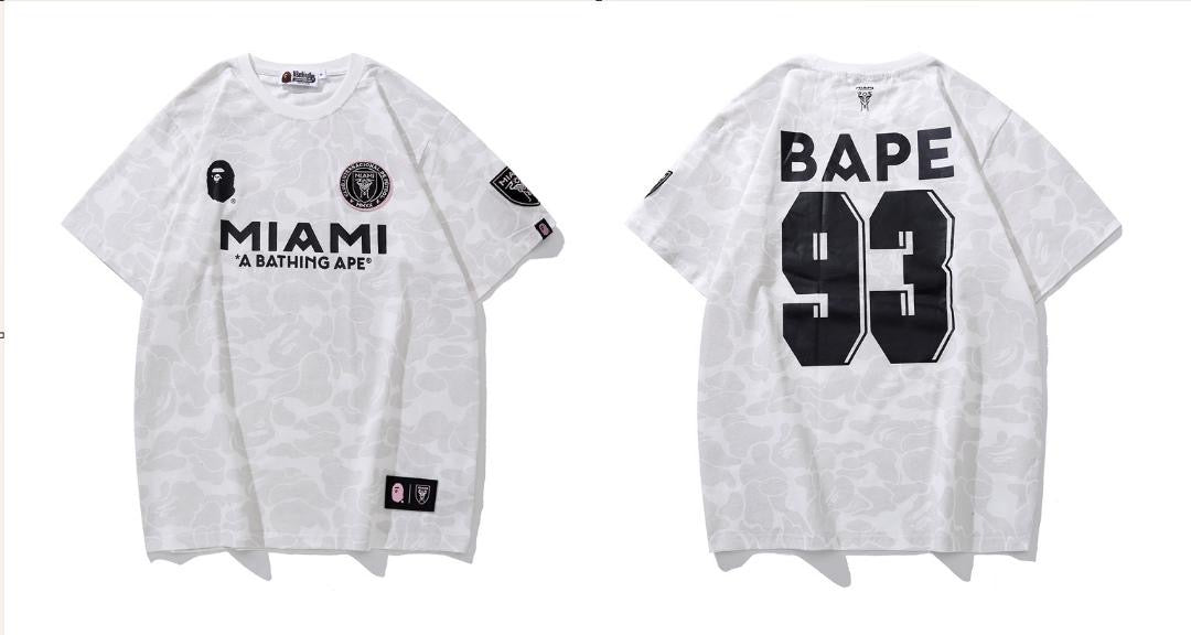 BAPE x Inter Miami CF Camo Tee White