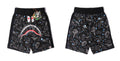 BAPE Space Camo Shark Shorts Black