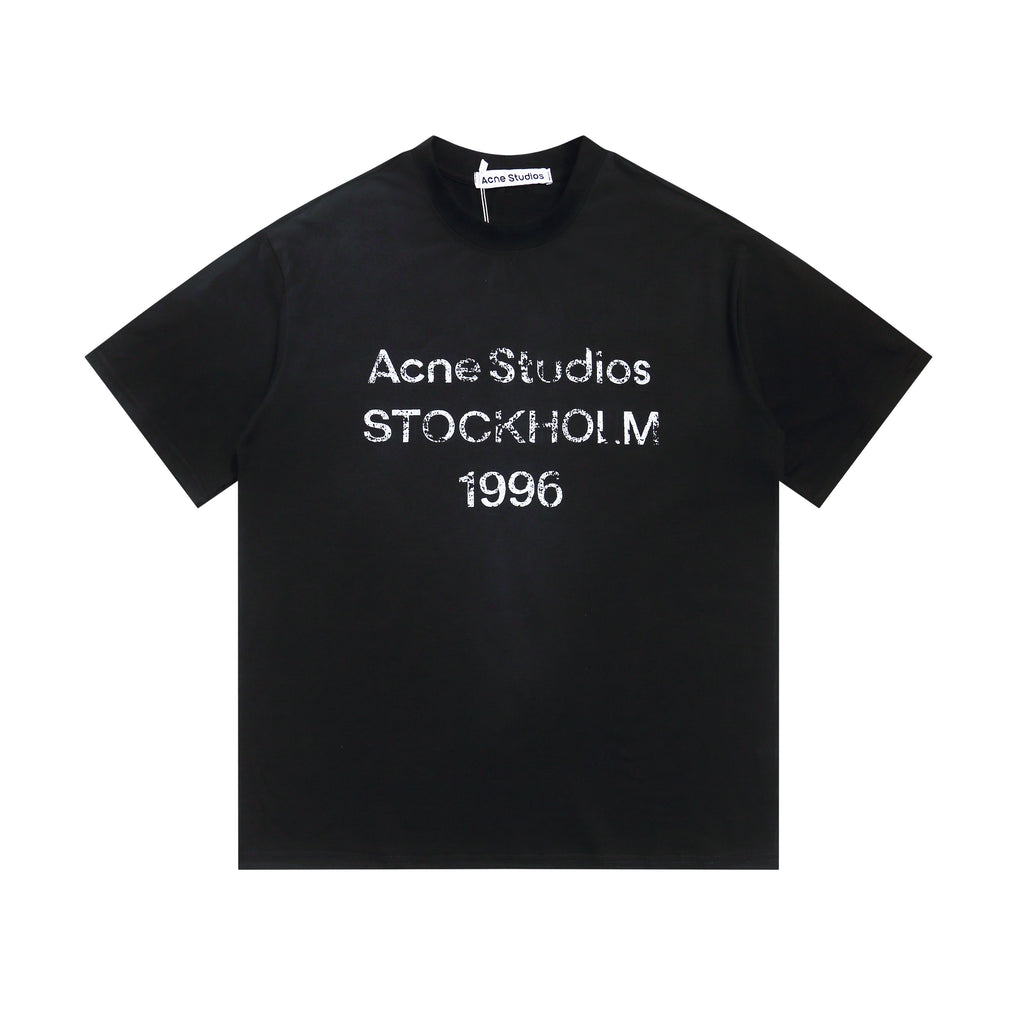 Acne Studios - Sprayed logo t- shirt - Faded black
