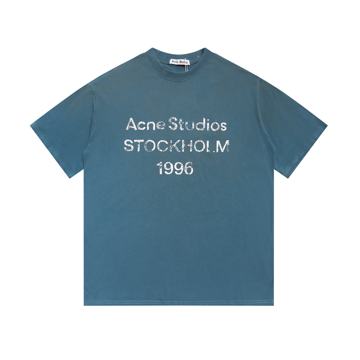 Acne Studios - Sprayed logo t- shirt - Faded Blue