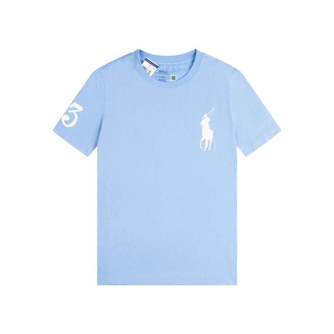 Polo Ralph Lauren Big Pony T-Shirt Aqua White