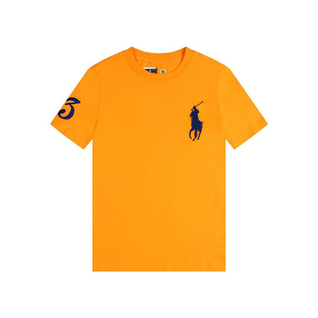 Polo Ralph Lauren Big Pony T-Shirt Orange Navy