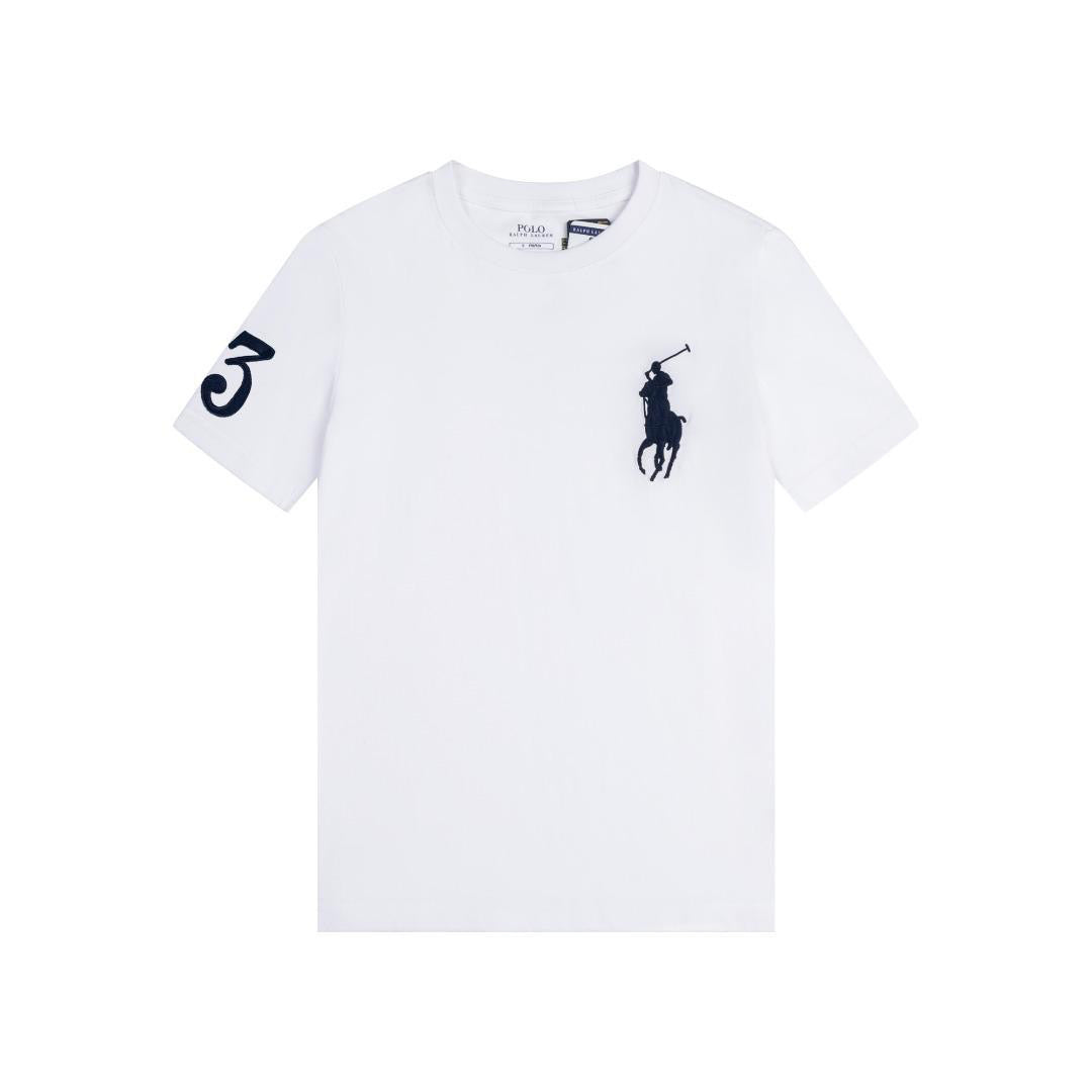 Polo Ralph Lauren Big Pony T-Shirt Light White Navy