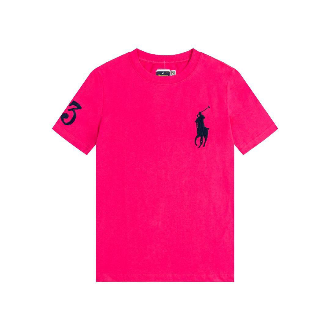 Polo Ralph Lauren Big Pony T-Shirt Hot Pink Navy