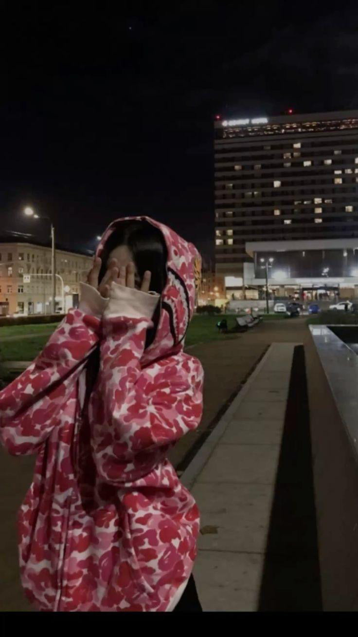 BAPE ABC Camo Shark Full Zip Hoodie Pink