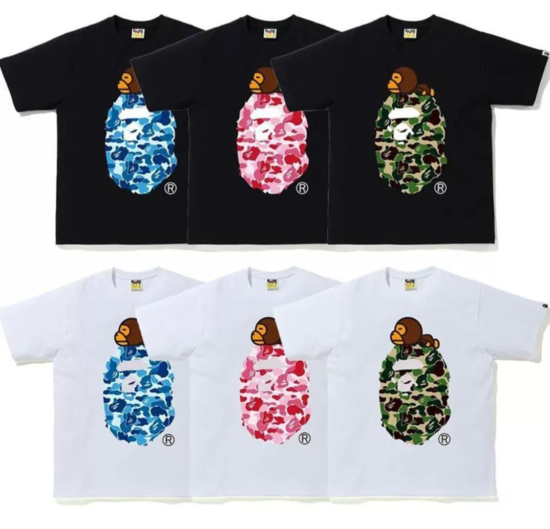 BAPE ABC Camo Milo on Big Ape T-Shirt