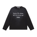 Acne Studios Sprayed 1996 Logo Long Sleeve Black