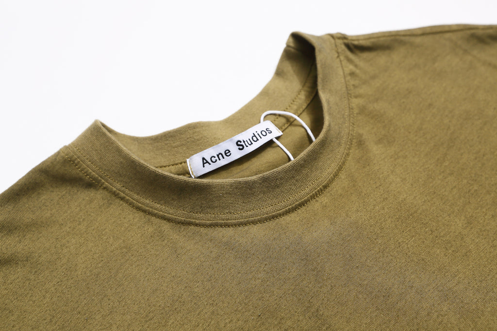 Acne Studios - Sprayed logo t- shirt - Faded Olive