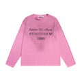Acne Studios Sprayed 1996 Logo Long Sleeve Pink