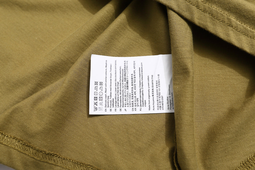Acne Studios - Sprayed logo t- shirt - Faded Olive