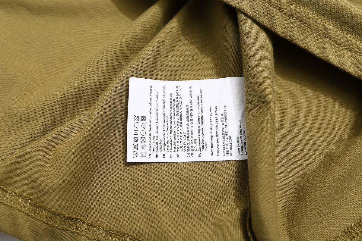 Acne Studios - Sprayed logo t- shirt - Faded Olive