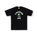 BAPE Colors College Tee Black Military color