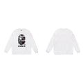 A Bathing Ape Color Camo Gray Big Ape Head Sleeve White