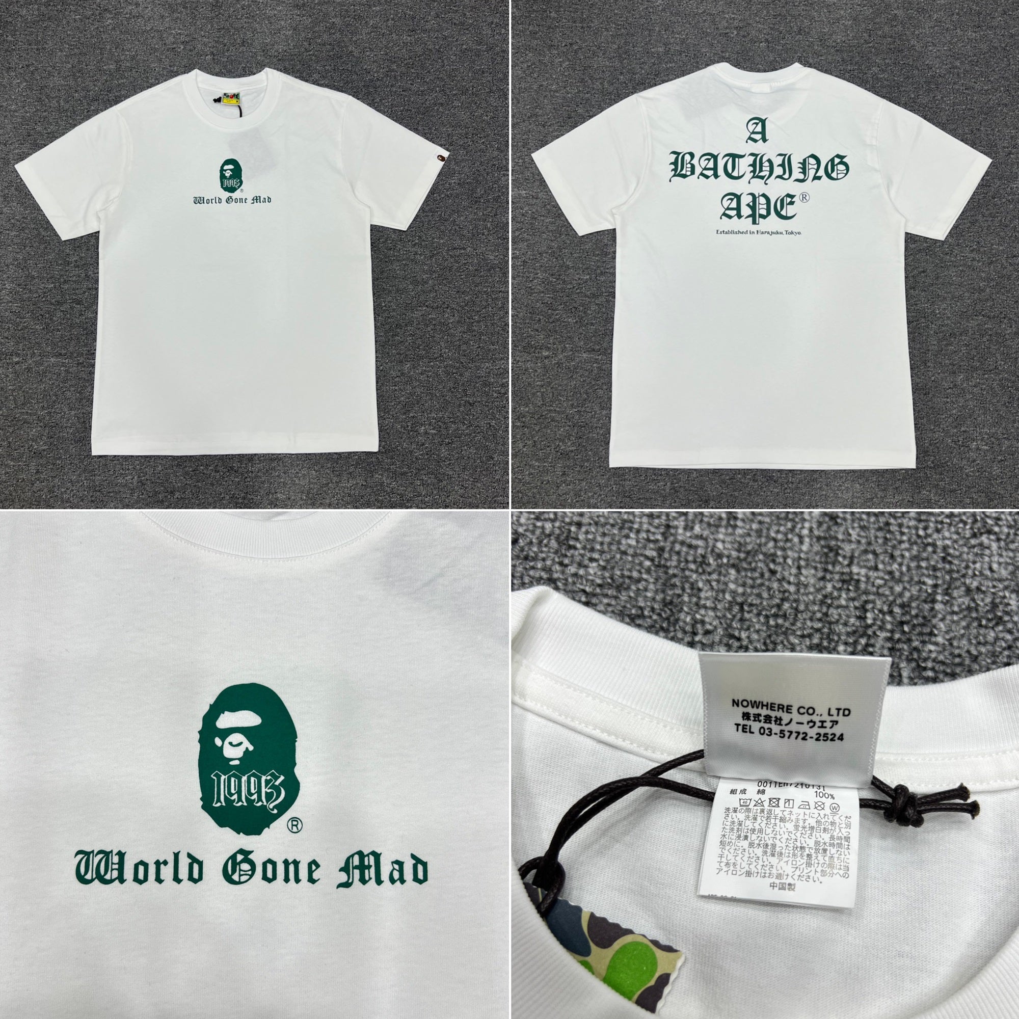 BAPE A Bathing Ape Logo Tee
White Men's - SS23 -