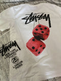Stussy Fuzzy Dice T-Shirt White