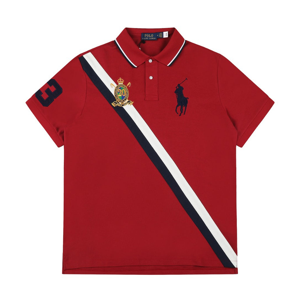 (+6)Polo Ralph Lauren Black BIG PONY 20th ANNIVERSARY CREST