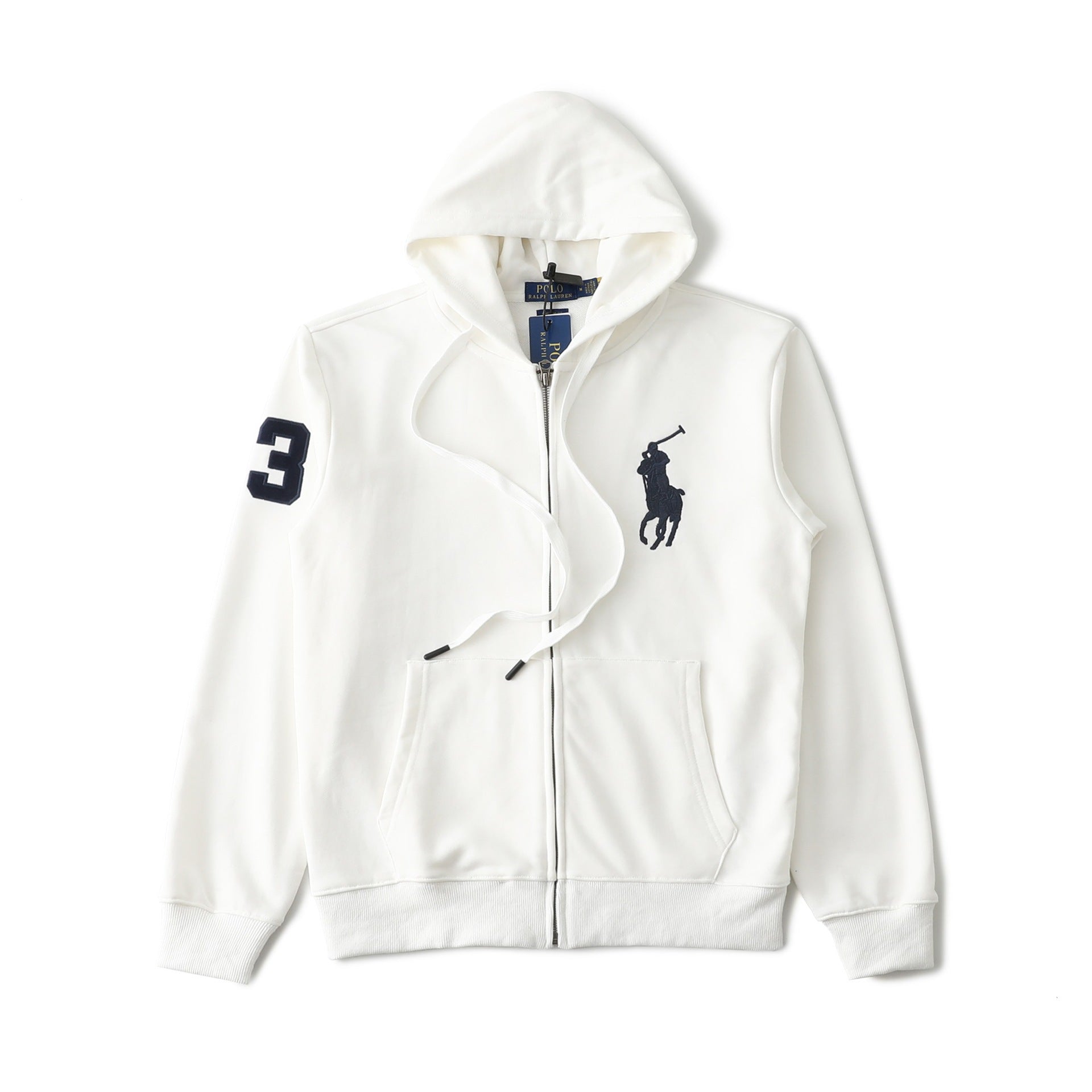 Polo Ralph Lauren Big pony Hoodie zip White