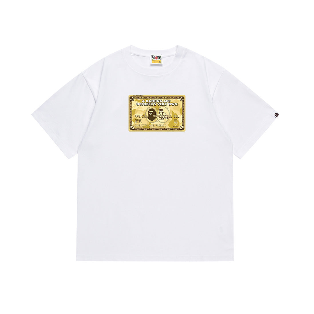 Bape x OvO Card White t
