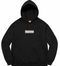 Supreme x Burberry Box Logo Hoodie Heather Black