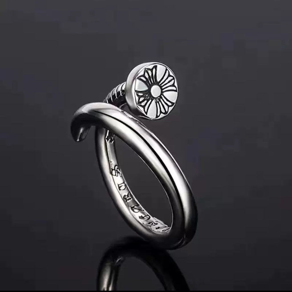 Chrome Hearts Nail Cross Ball Ring