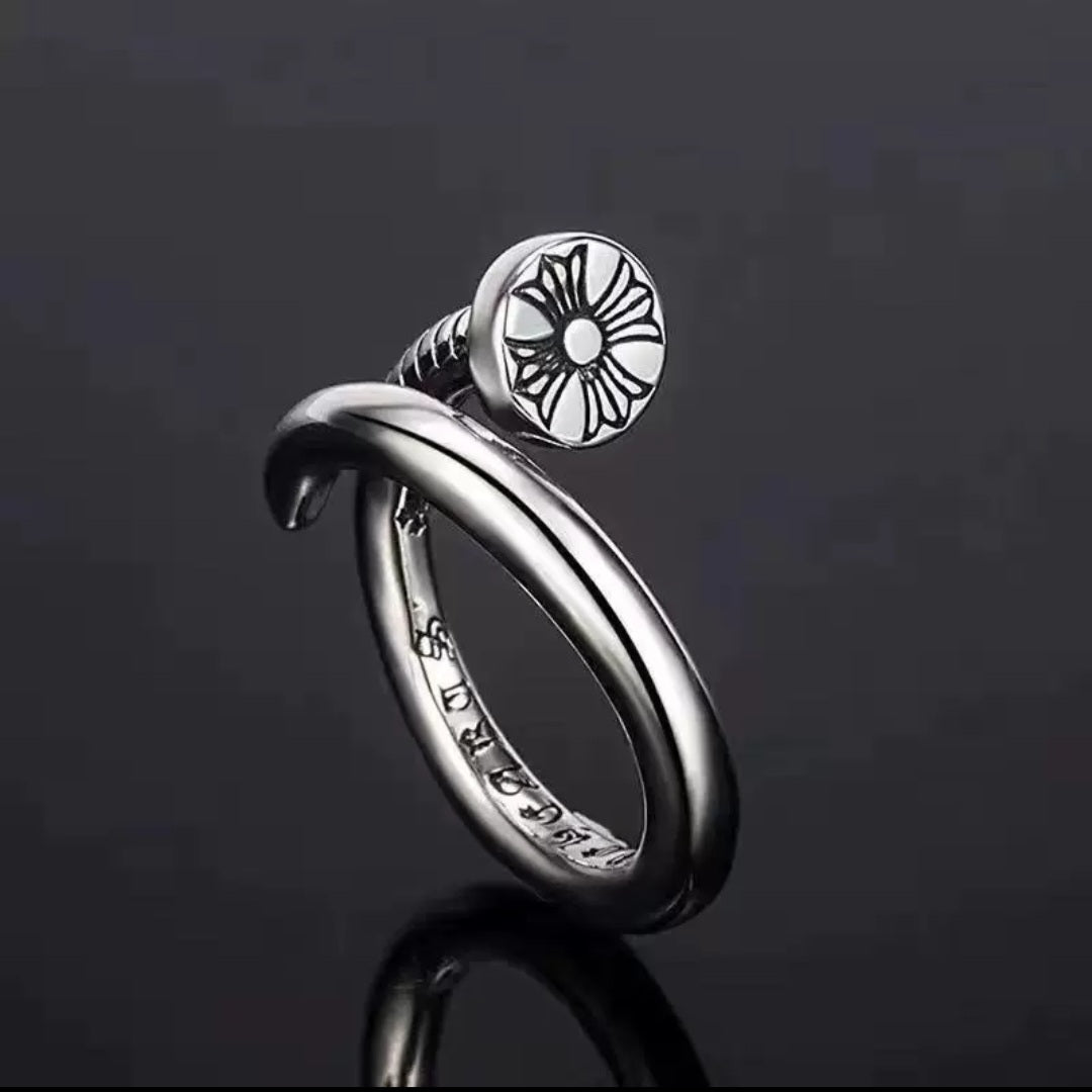 Chrome Hearts Nail Cross Ball Ring