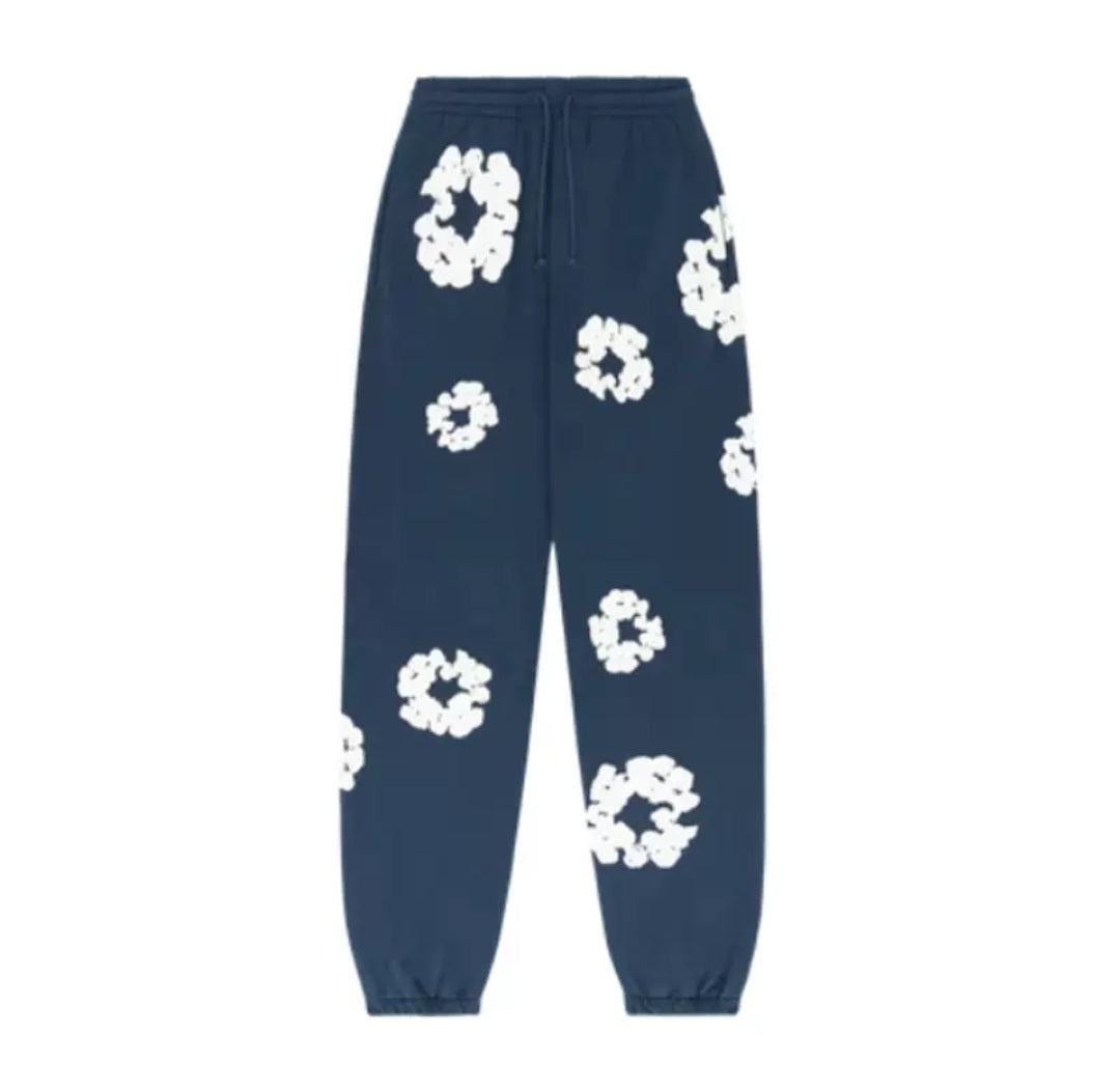 Denim Tears The Cotton Wreath Sweatpants Navy