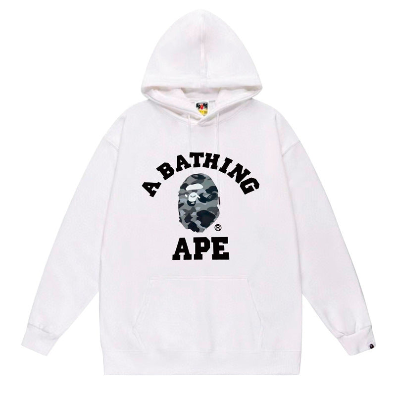 (+3)Bape College Hoodie Gray/+3