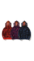 (+3)Bape Double Tigers Shark Full Zip Hoodie