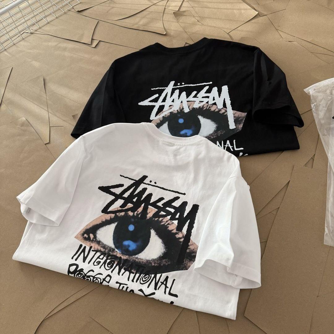 (+2)Stüssy Ocula Short-Sleeved T-shirt [Black][White]
