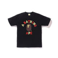 BAPE Colors College Tee Black Red/Yellow