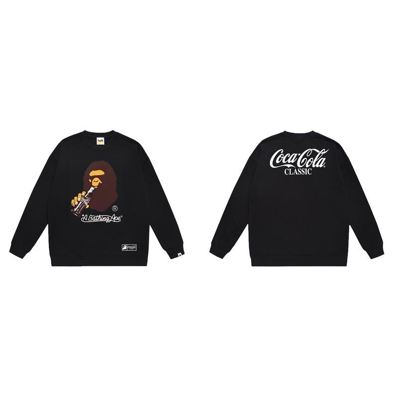 Bape x Coca Cola Ape Head Sleeve Black