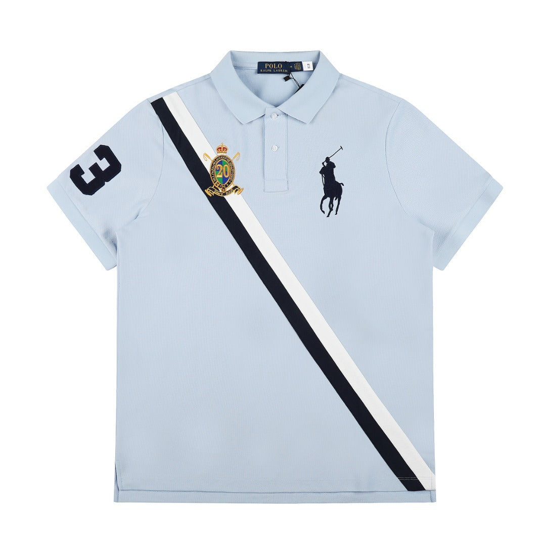 (+6)Polo Ralph Lauren Black BIG PONY 20th ANNIVERSARY CREST
