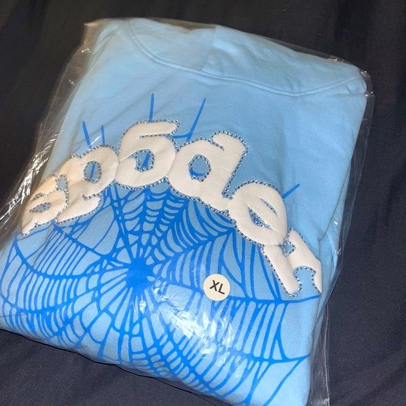 Sp5der Web Hoodie 'Sky Blue'