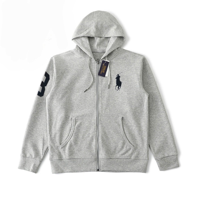 Polo Ralph Lauren Big pony Hoodie zip Grey S/S
