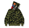 Bape Color Camo Shark Full Zip Hoodie Green