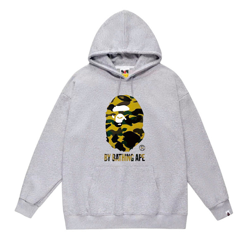 Bape Big Ape Head Hoodie 황계 Gray