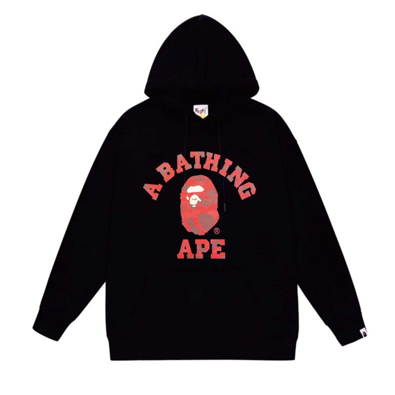 (+3)Bape College Hoodie Red/+3