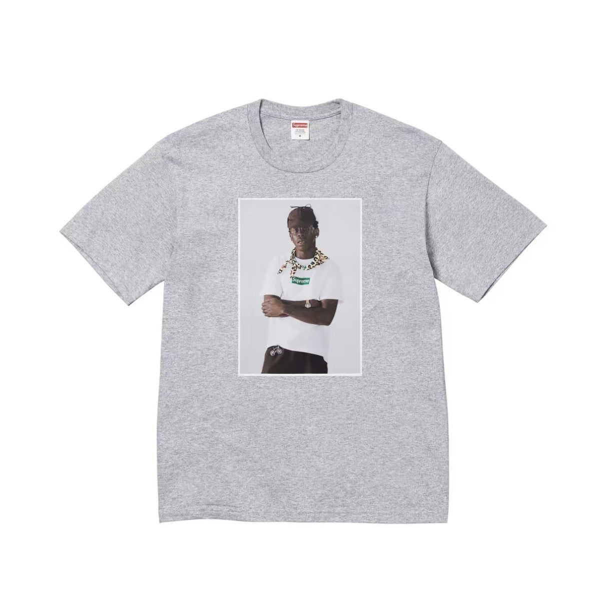 Supreme Tyler The Creator Box Logo Photo T-Shirt Gray