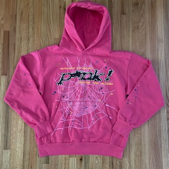 Sp5der P*NK V2 Hoodie Pink