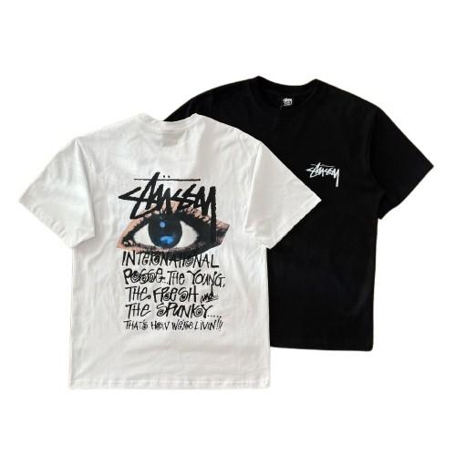 (+2)Stüssy Ocula Short-Sleeved T-shirt [Black][White]