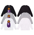 (+3)A Bathing Ape Color Camo Milo On Ape Head Sleeve Purple