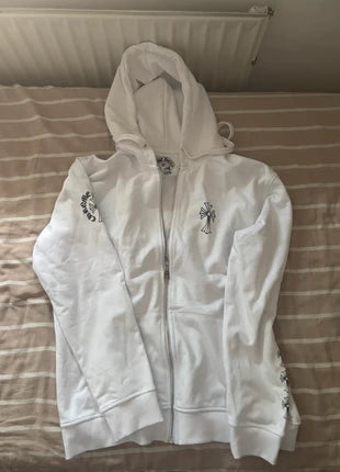 Chrome Hearts Hoodie zip White