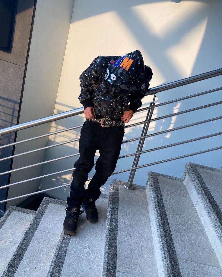 BAPE Space Camo Shark Full Zip Hoodie Black Multi