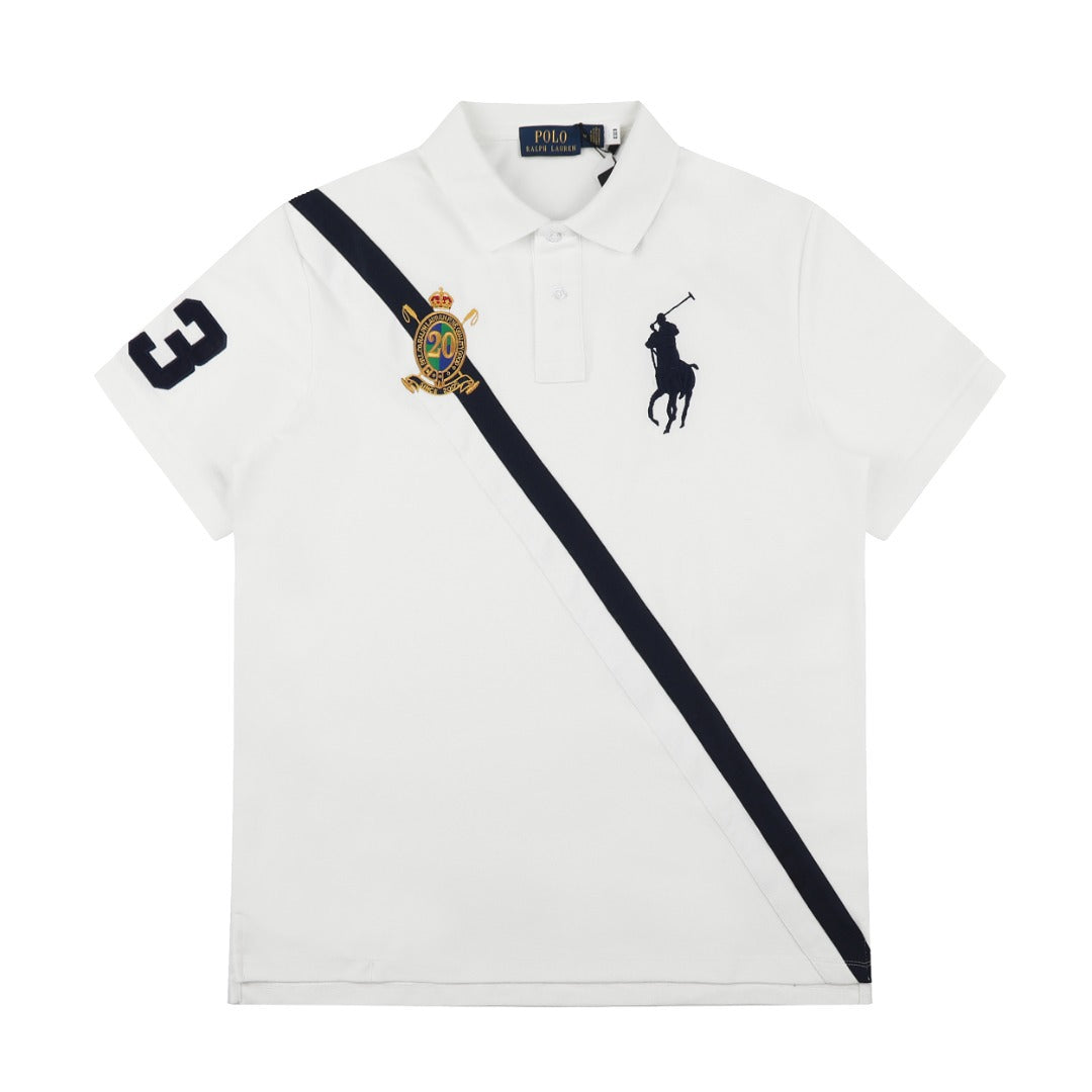 (+6)Polo Ralph Lauren Black BIG PONY 20th ANNIVERSARY CREST