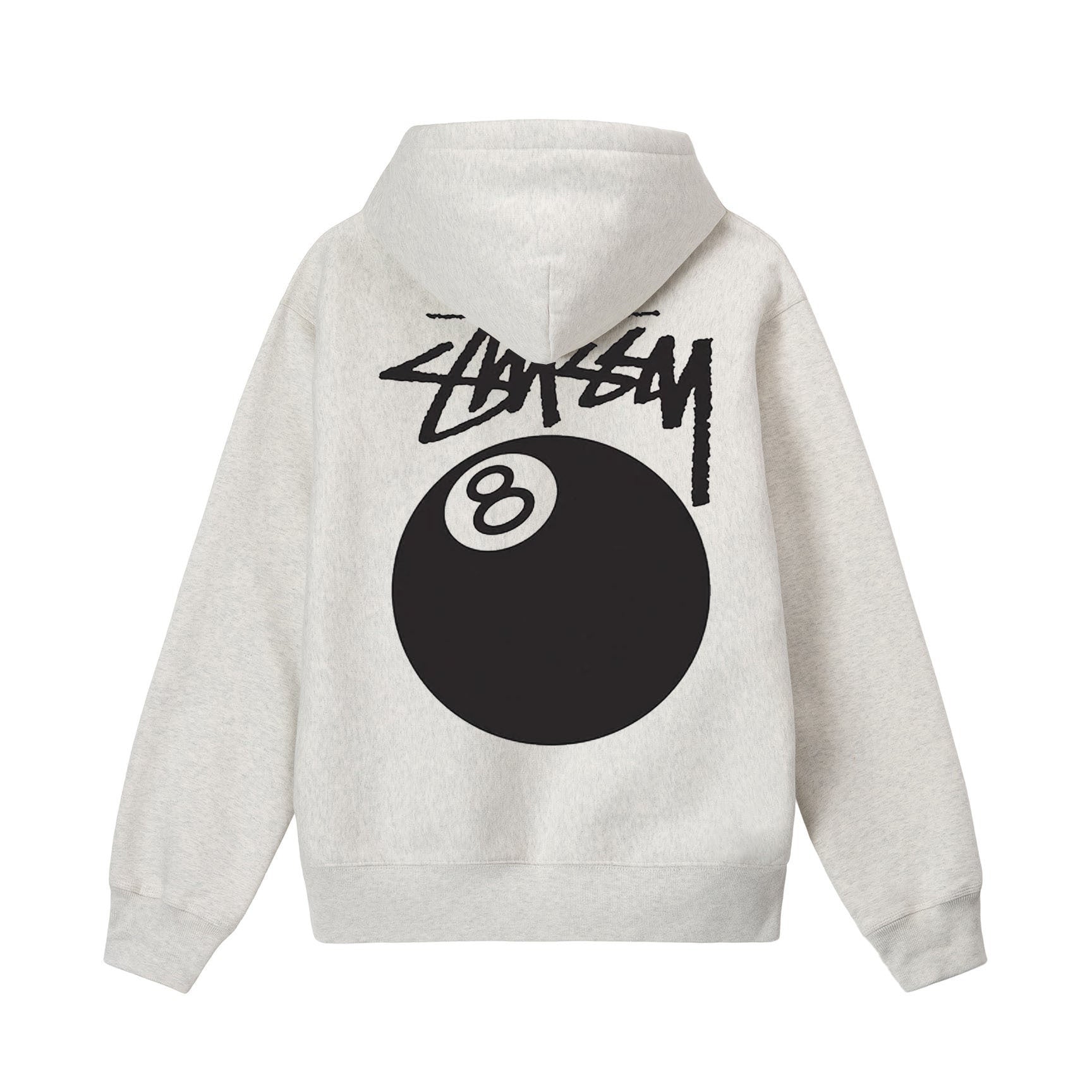 Stussy 8 Ball Hoodie Ash Heather - 21SS