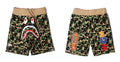 BAPE ABC Camo shark sweatshorts Green
